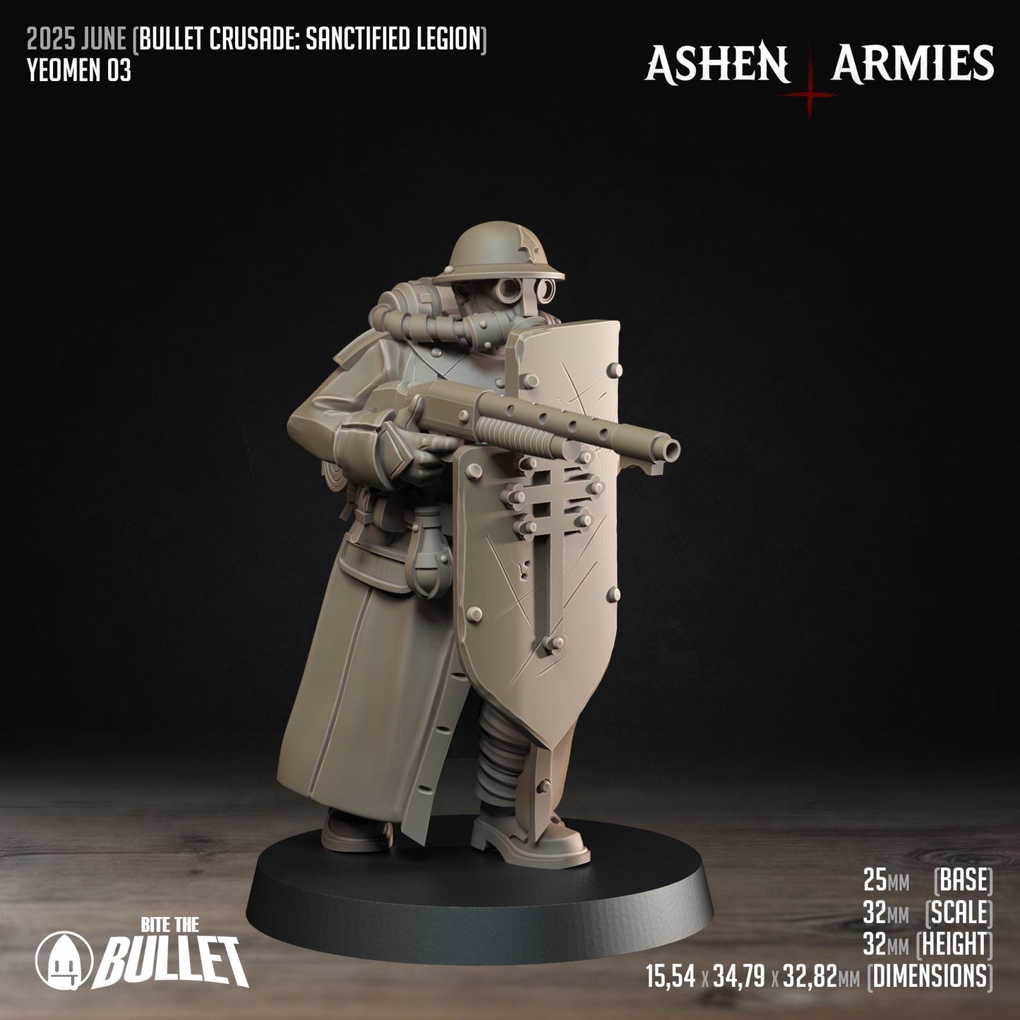 Sanctified Legion Yeomen Miniatures - Ashen Armies by Bite the Bullet