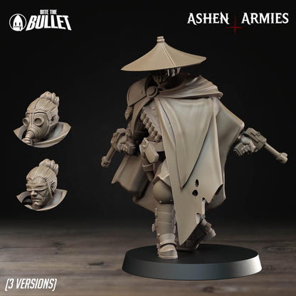 Holy Shogunate Sniper Priest Miniature - Ashen Armies by Bite the Bullet