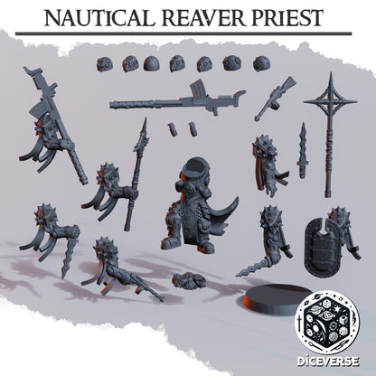 Nautical Reaver Priest Modular Miniature - Diceverse