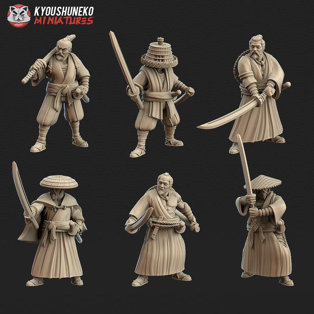 Japanese Ronin Miniatures - by Kyoushuneko Miniatures