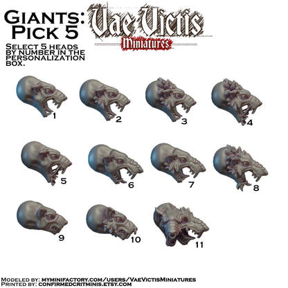 Ratfolk Heads for Kitbashing - by Vae Victis Miniatures