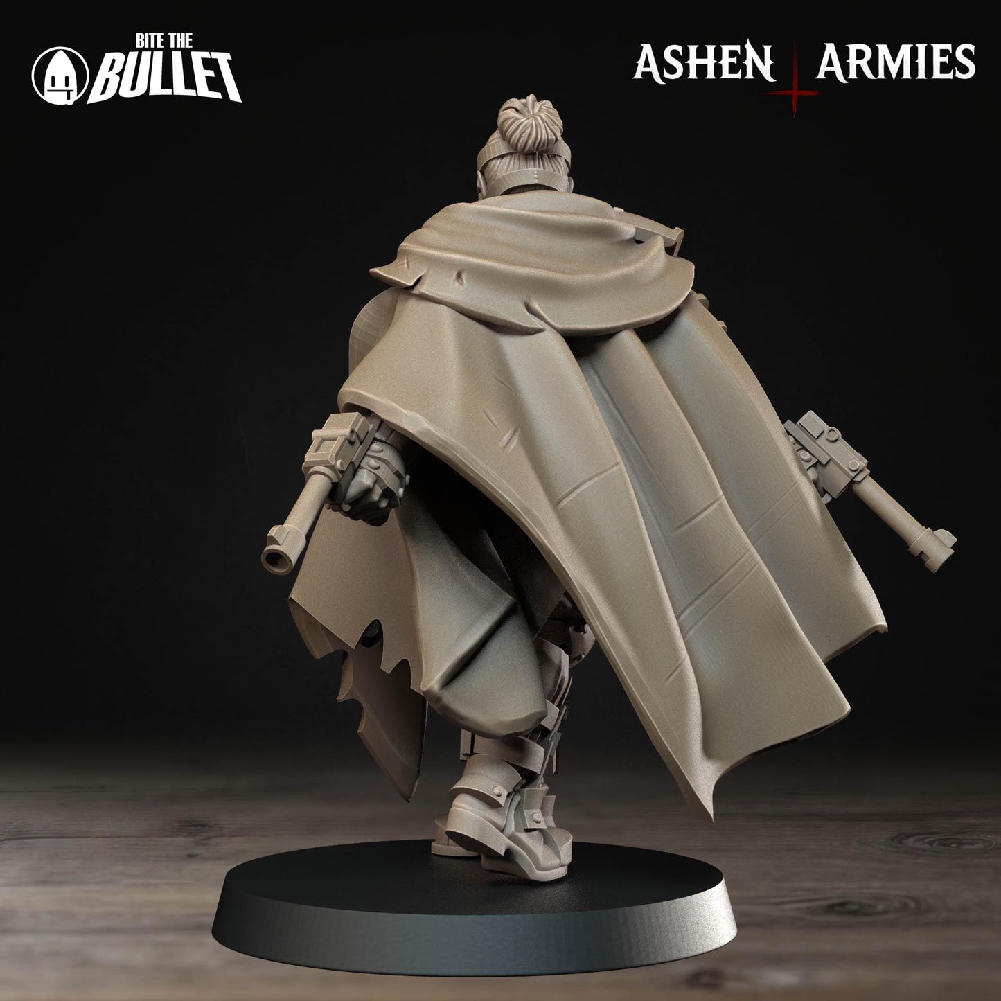 Holy Shogunate Sniper Priest Miniature - Ashen Armies by Bite the Bullet