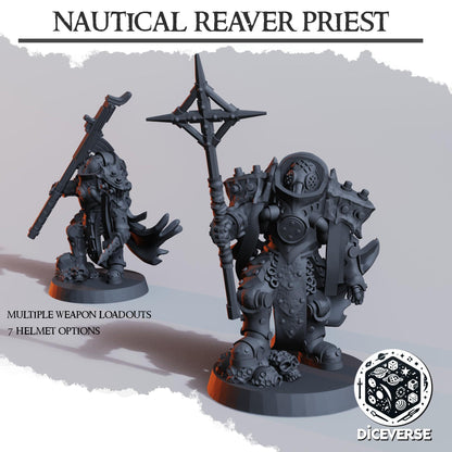 Nautical Reaver Priest Modular Miniature - Diceverse