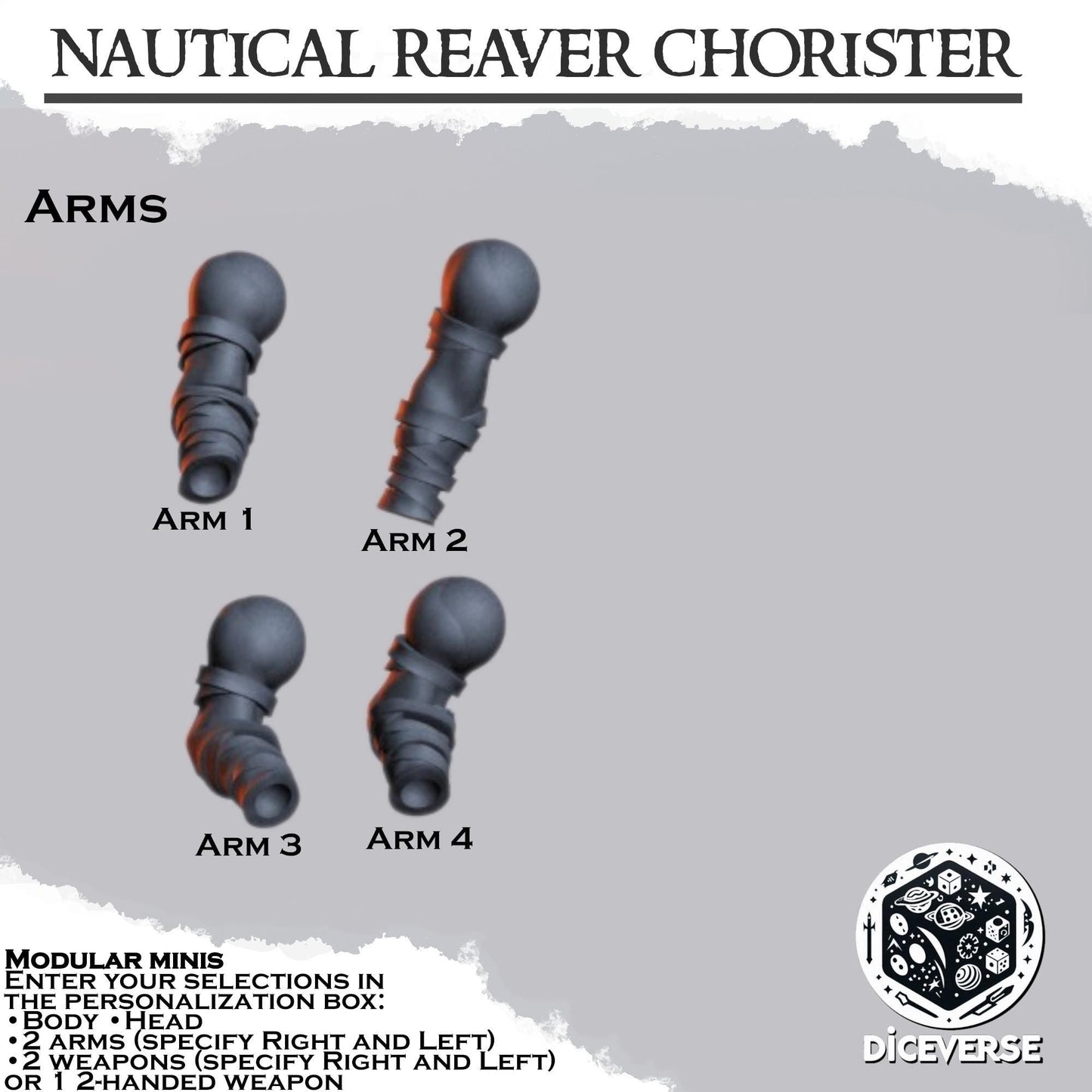Nautical Chorister Reaver Modular Miniatures - Diceverse