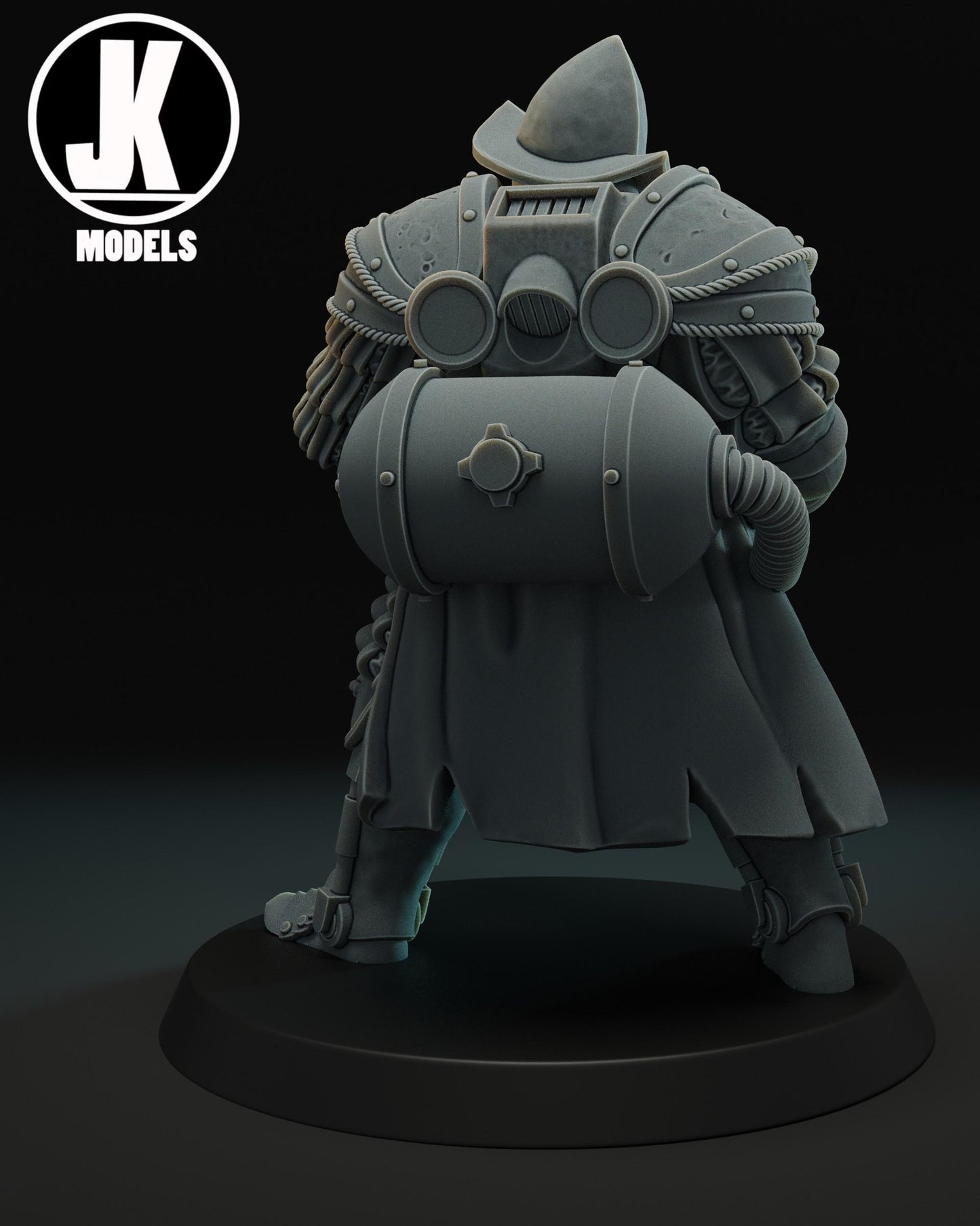 Papal Heavy Infantry Flamethrower Miniature - JK Remo Models