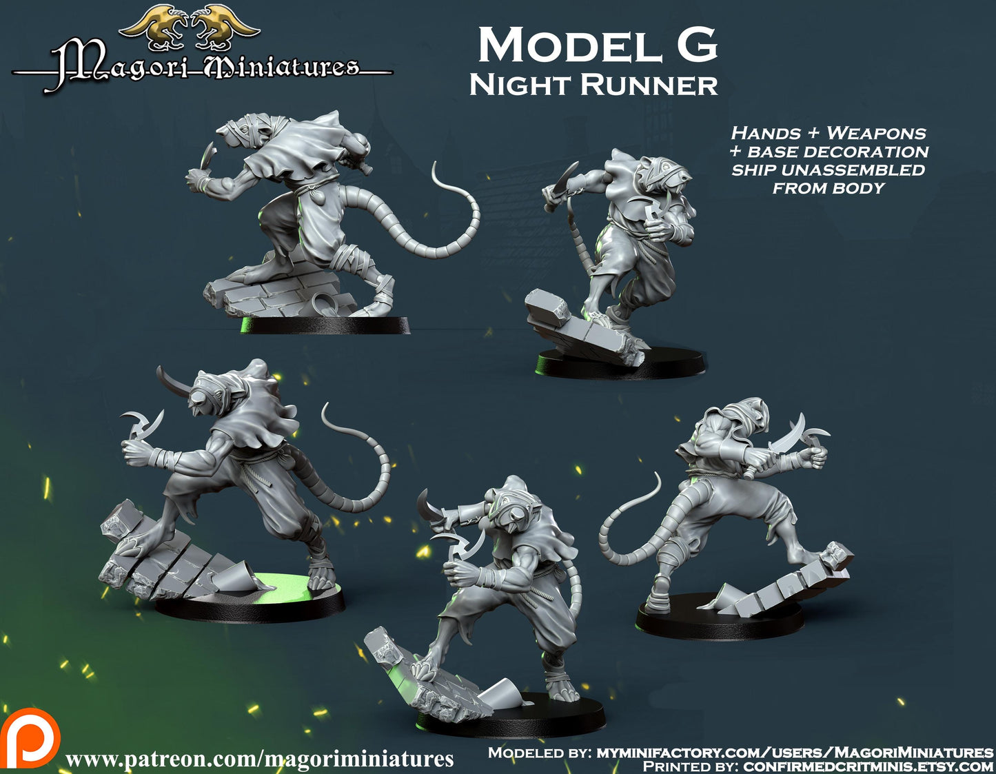 Ratfolk Warband Miniatures - by Magori Miniatures