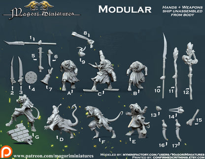 Ratfolk Warband Miniatures - by Magori Miniatures