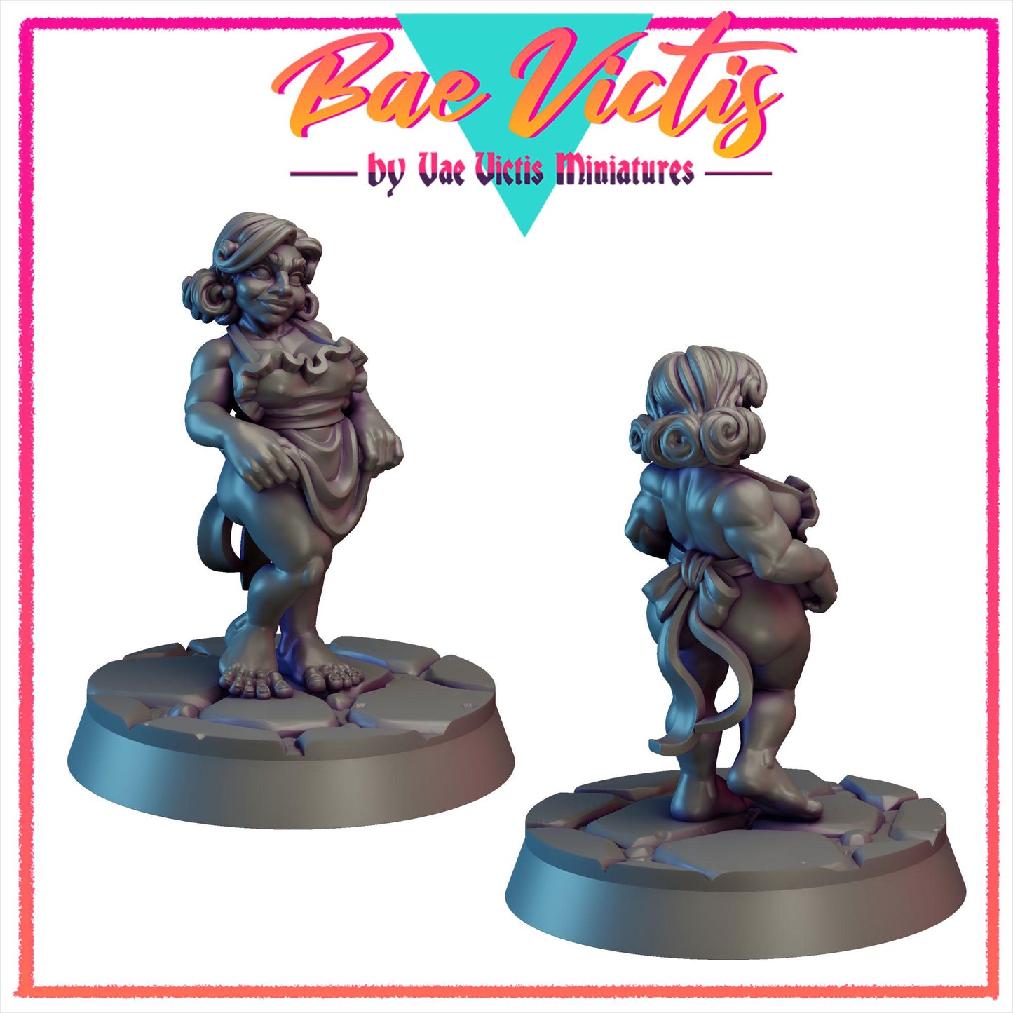 Halfling Maid Bae Victis Figurine - by Vae Victis Miniatures