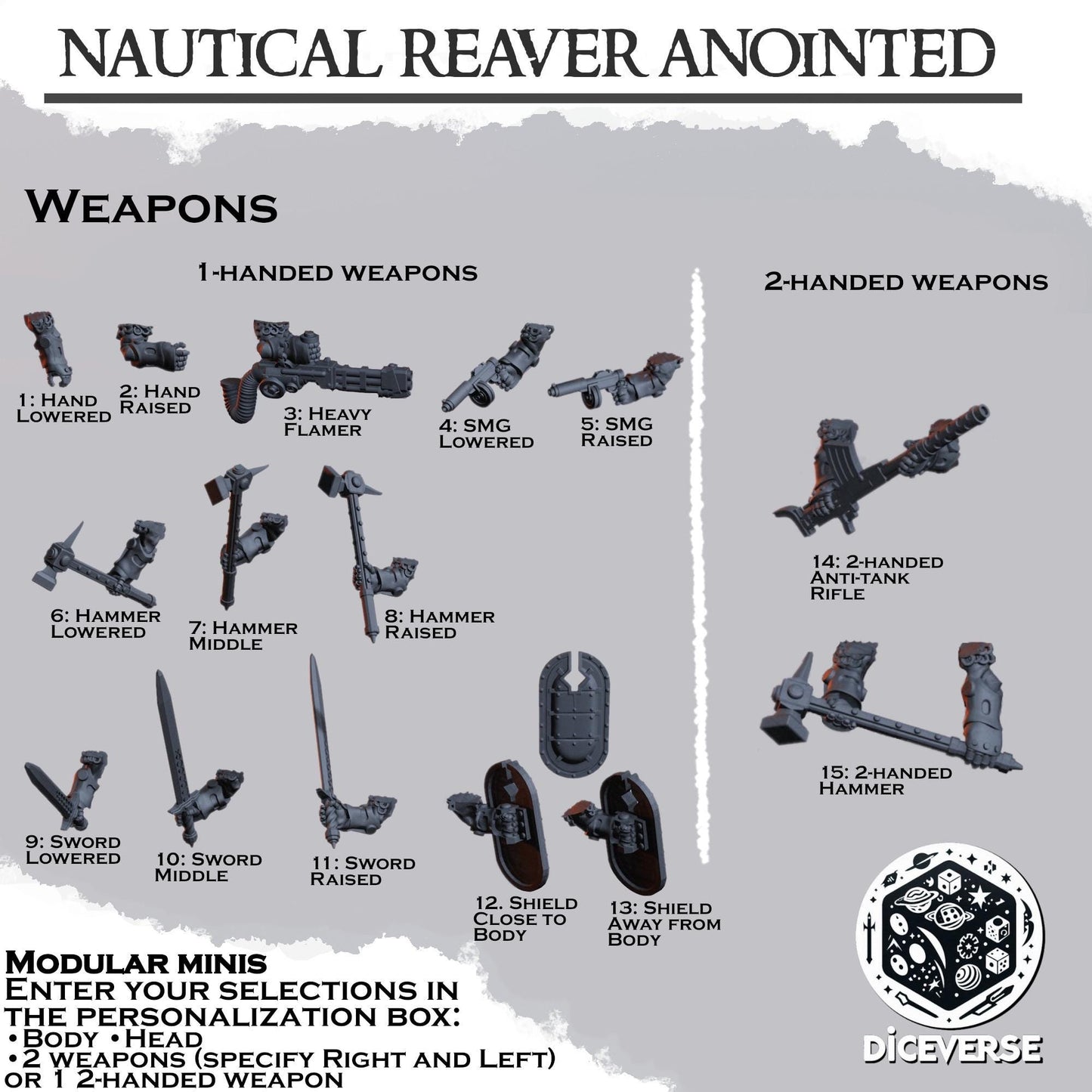 Nautical Reaver Anointed Modular Miniatures - Diceverse