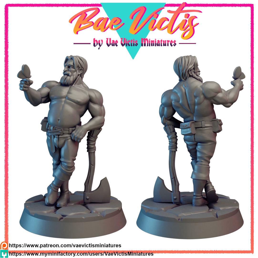 Lumberjack Bae Victis Figurine - by Vae Victis Miniatures