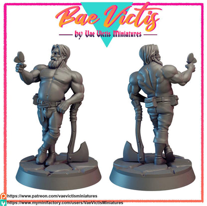 Lumberjack Bae Victis Figurine - by Vae Victis Miniatures
