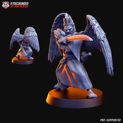Japanese Samurai Tengu Miniatures - by Kyoushuneko Miniatures