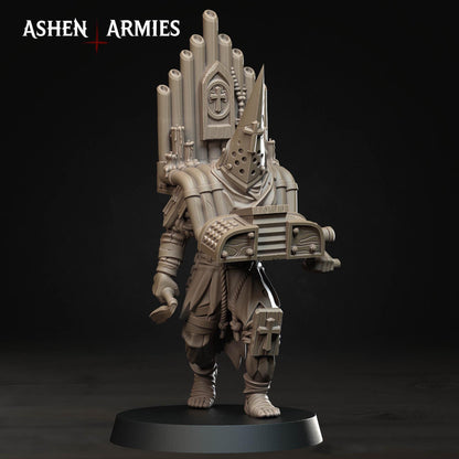 Bleeding Procession Musician Miniature - Ashen Armies by Bite the Bullet