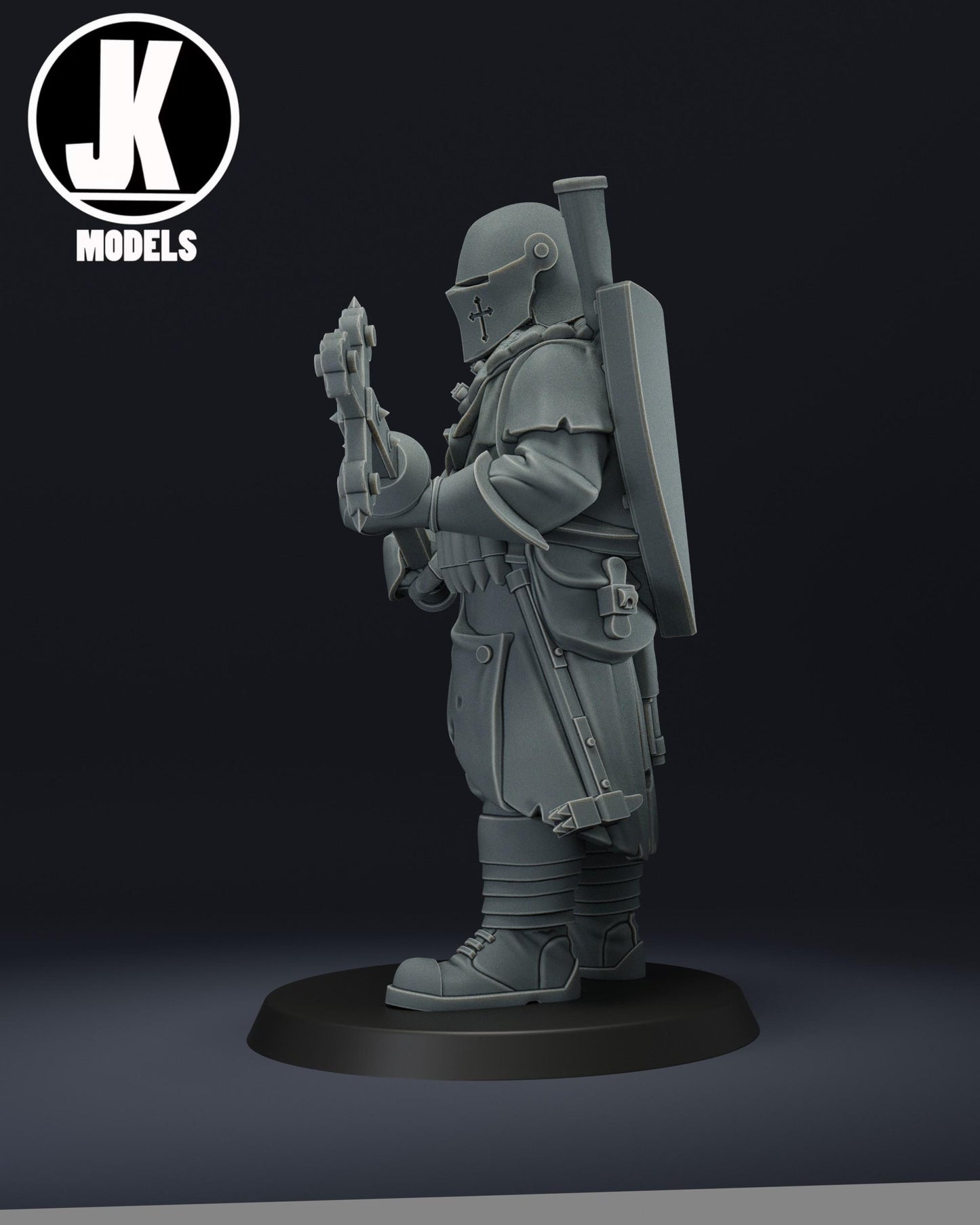 Trench Soldier with Cross-maul Miniature - JK Remo Models