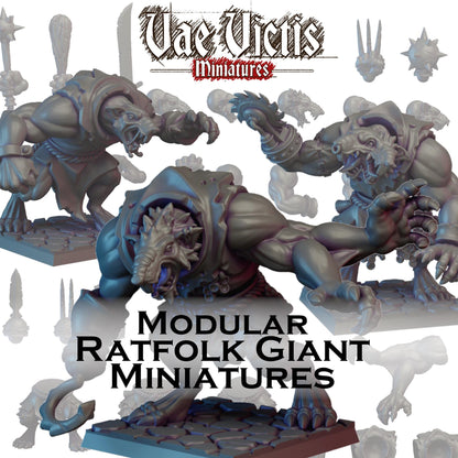Modular Ratfolk Giant Miniatures - by Vae Victis Miniatures