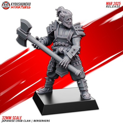 Japanese Crab Clan Berserker Miniatures - by Kyoushuneko Miniatures