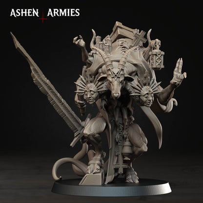 Hellbound Apostasy Scripture Guardian Miniature - Ashen Armies by Bite the Bullet
