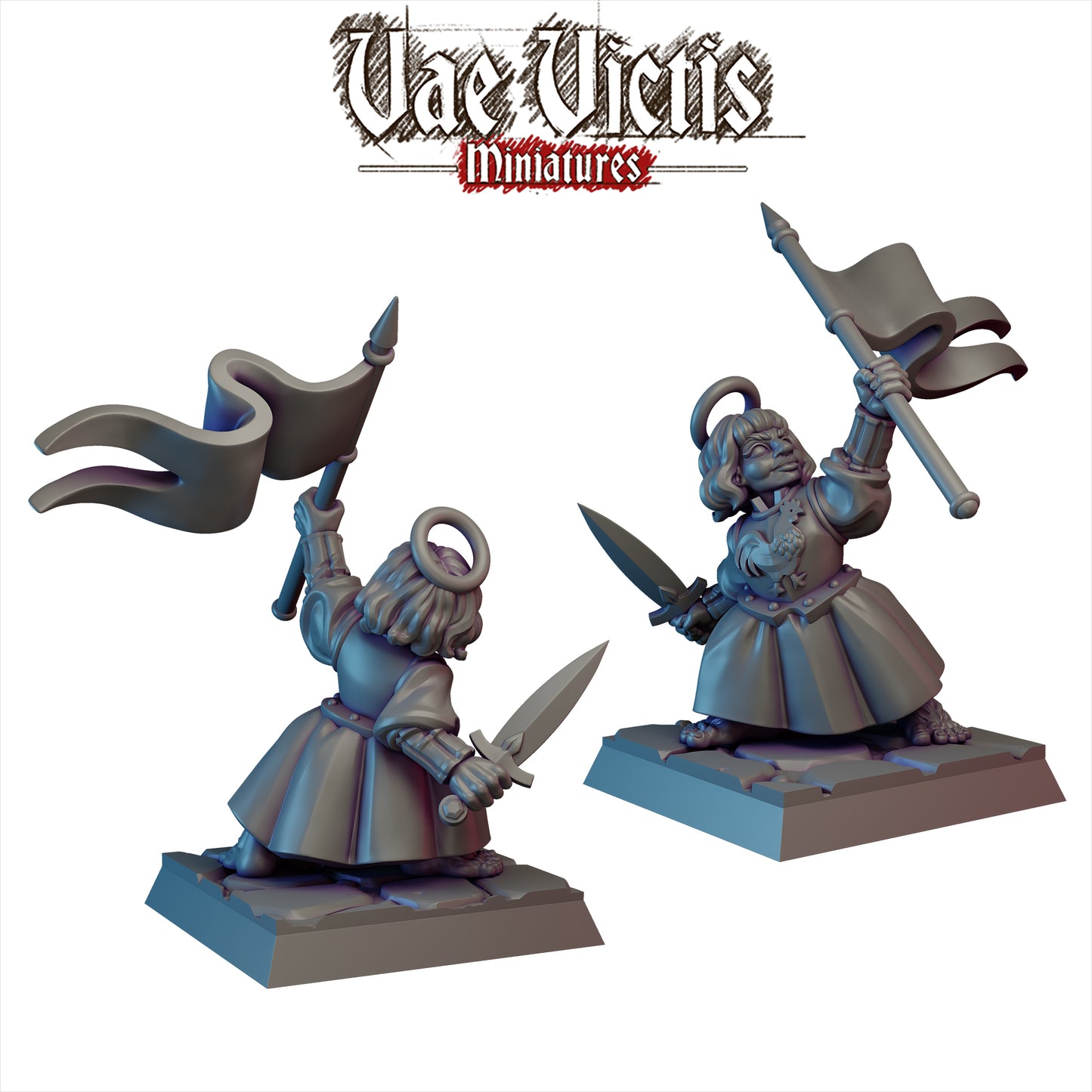 Halfling Folk Hero Miniature - by Vae Victis Miniatures
