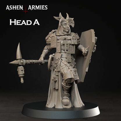 Bleeding Procession Castigator Hammer Miniature - Ashen Armies by Bite the Bullet