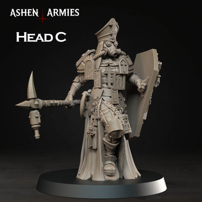 Bleeding Procession Castigator Hammer Miniature - Ashen Armies by Bite the Bullet