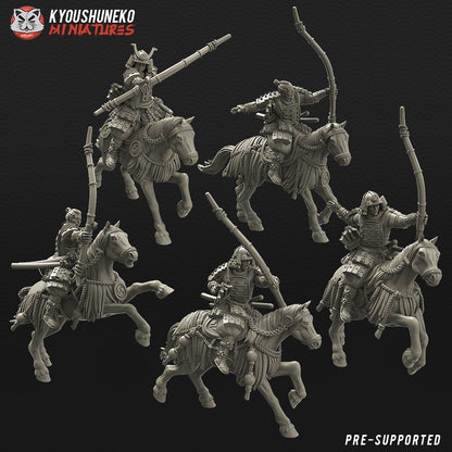 Japanese Samurai Bow Rider Miniatures - by Kyoushuneko Miniatures