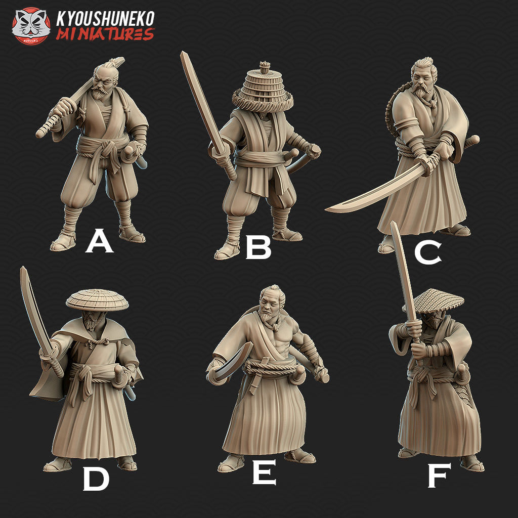 Japanese Ronin Miniatures - by Kyoushuneko Miniatures