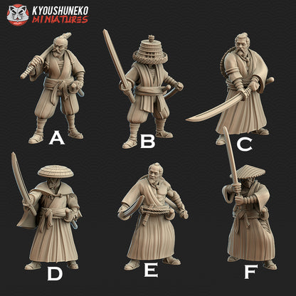 Japanese Ronin Miniatures - by Kyoushuneko Miniatures