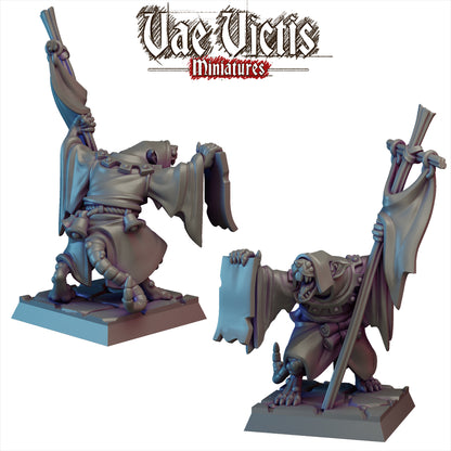 Ratfolk Priest Miniature - by Vae Victis Miniatures