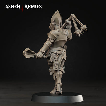 Bleeding Procession Stigmatic Nun Miniatures - Ashen Armies by Bite the Bullet