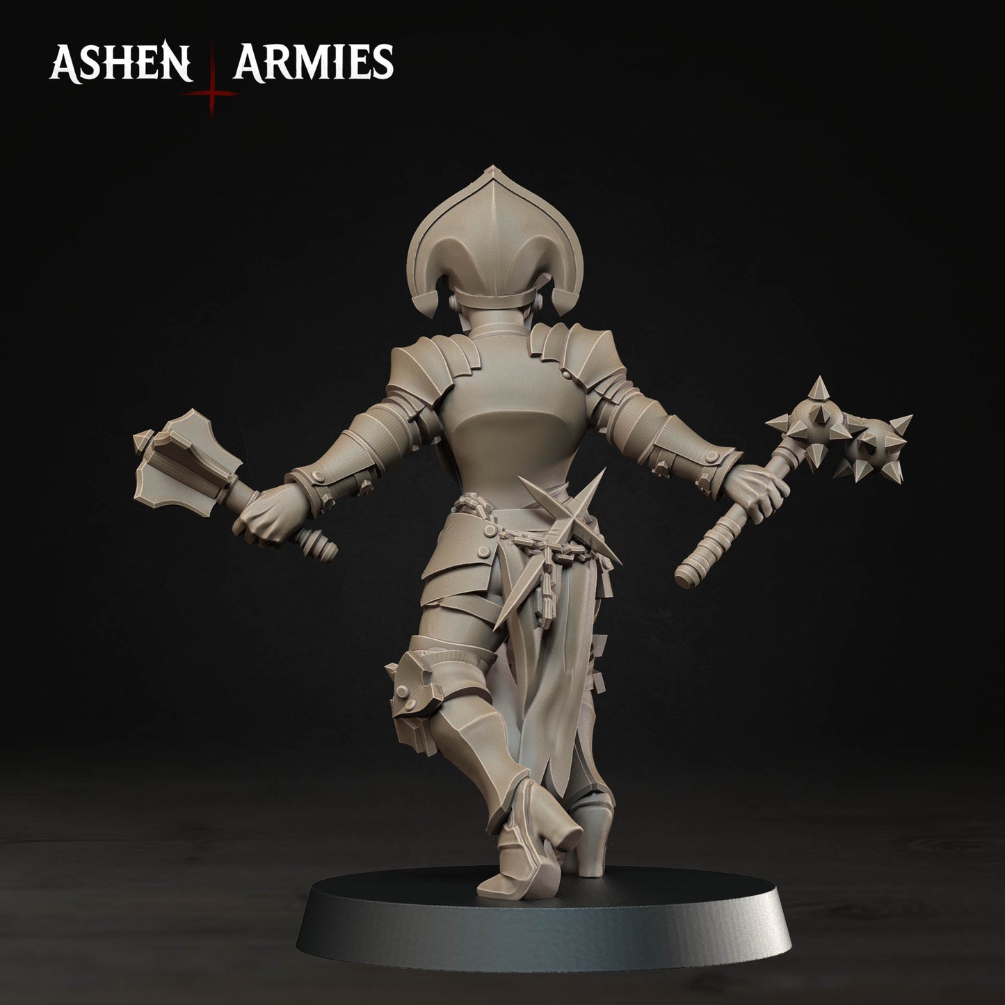 Bleeding Procession Stigmatic Nun Miniatures - Ashen Armies by Bite the Bullet