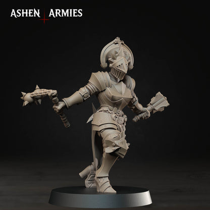 Bleeding Procession Stigmatic Nun Miniatures - Ashen Armies by Bite the Bullet
