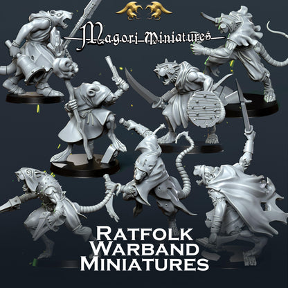Ratfolk Warband Miniatures - by Magori Miniatures