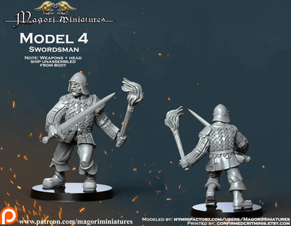 Landsknecht Mercenary Warband Miniatures SET A - by Magori Miniatures
