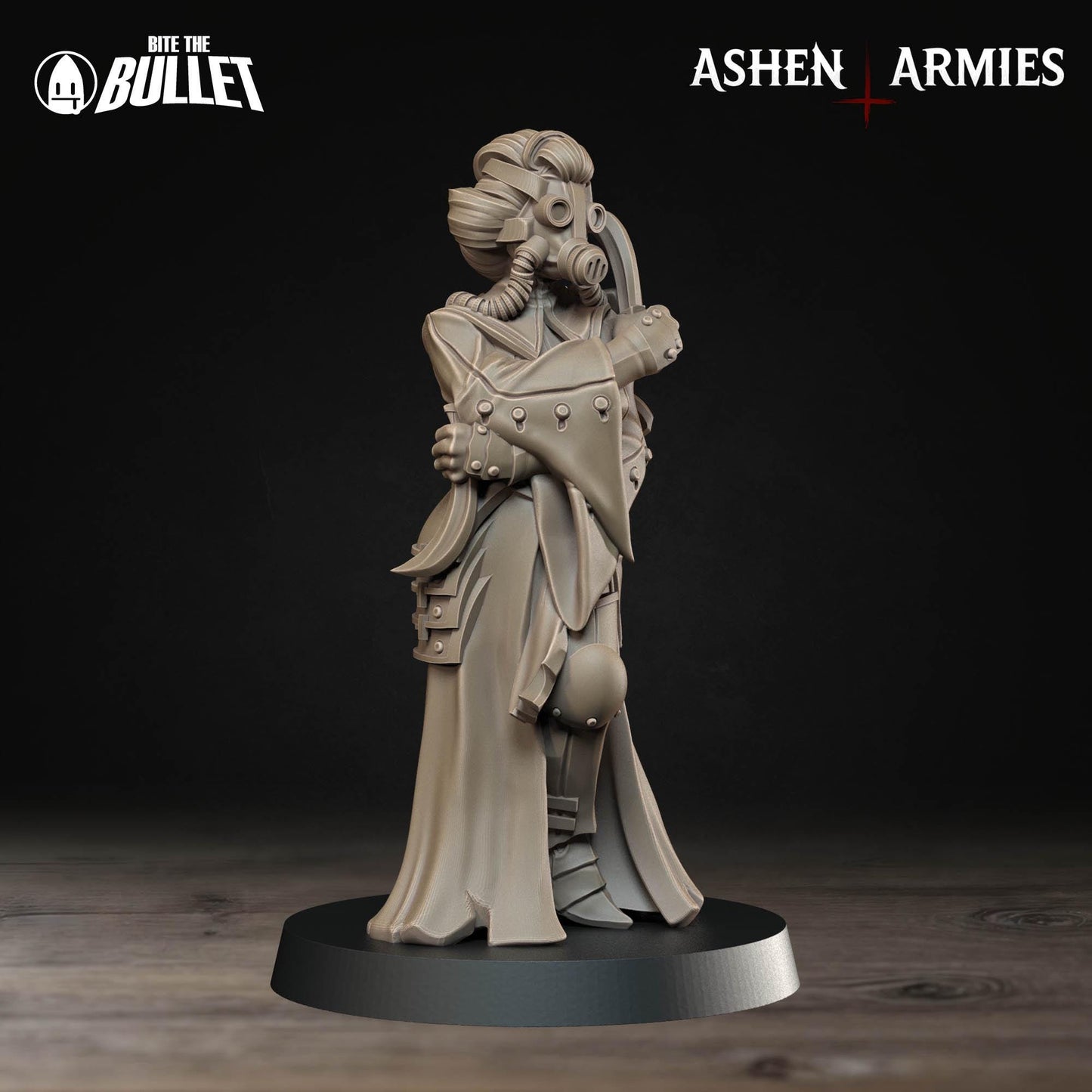 Holy Shogunate Akane Combat Medic Miniature - Ashen Armies by Bite the Bullet