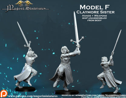 Sisters of the Hammergod Warband Miniatures - by Magori Miniatures