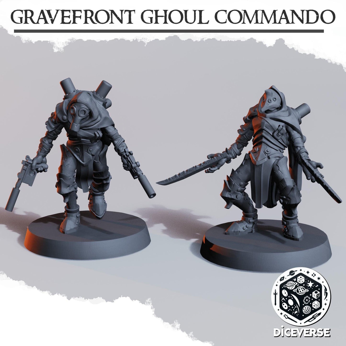 Gravefront Ghoul Commando Modular Miniatures - Diceverse
