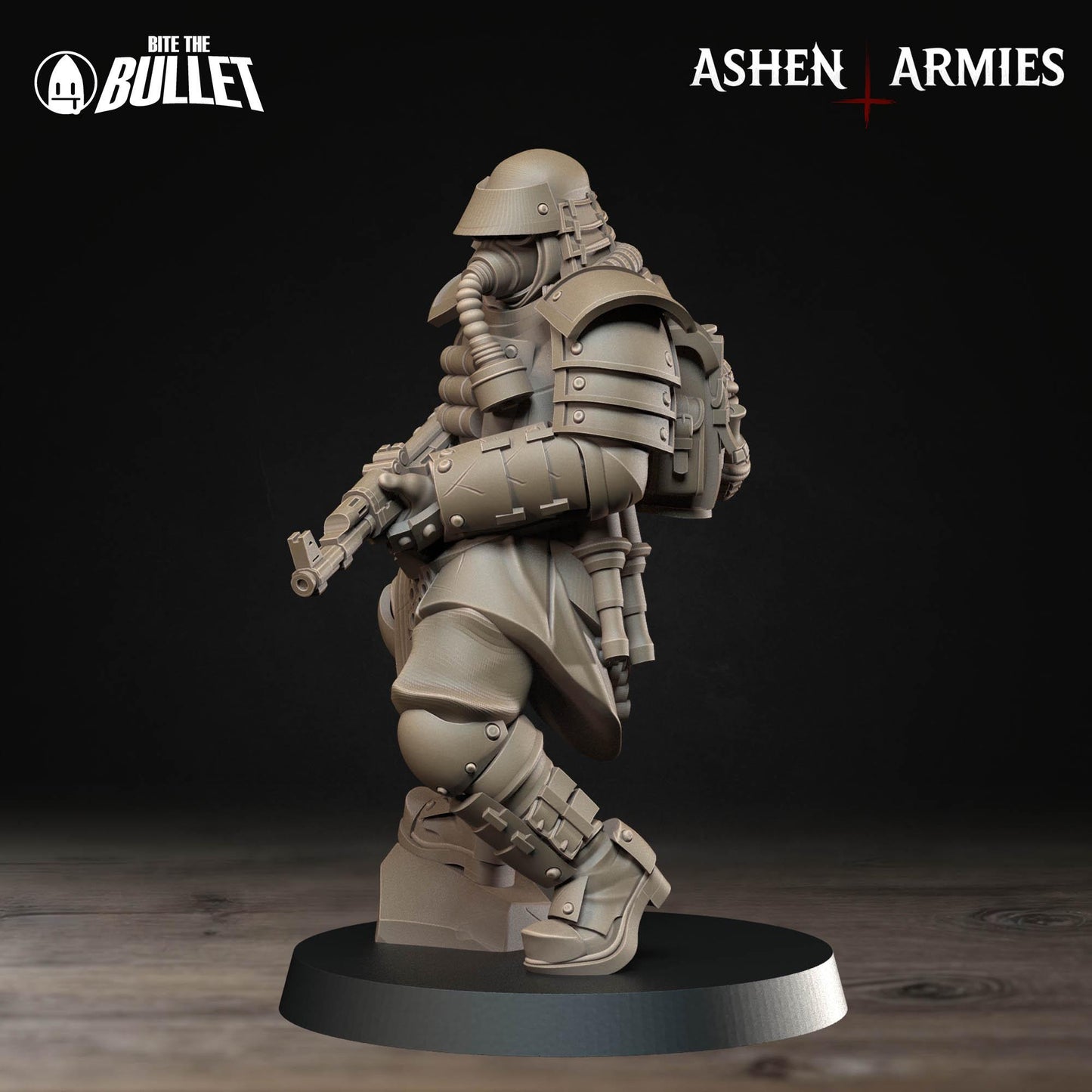 Holy Shogunate Lieutenant Miniature - Ashen Armies by Bite the Bullet