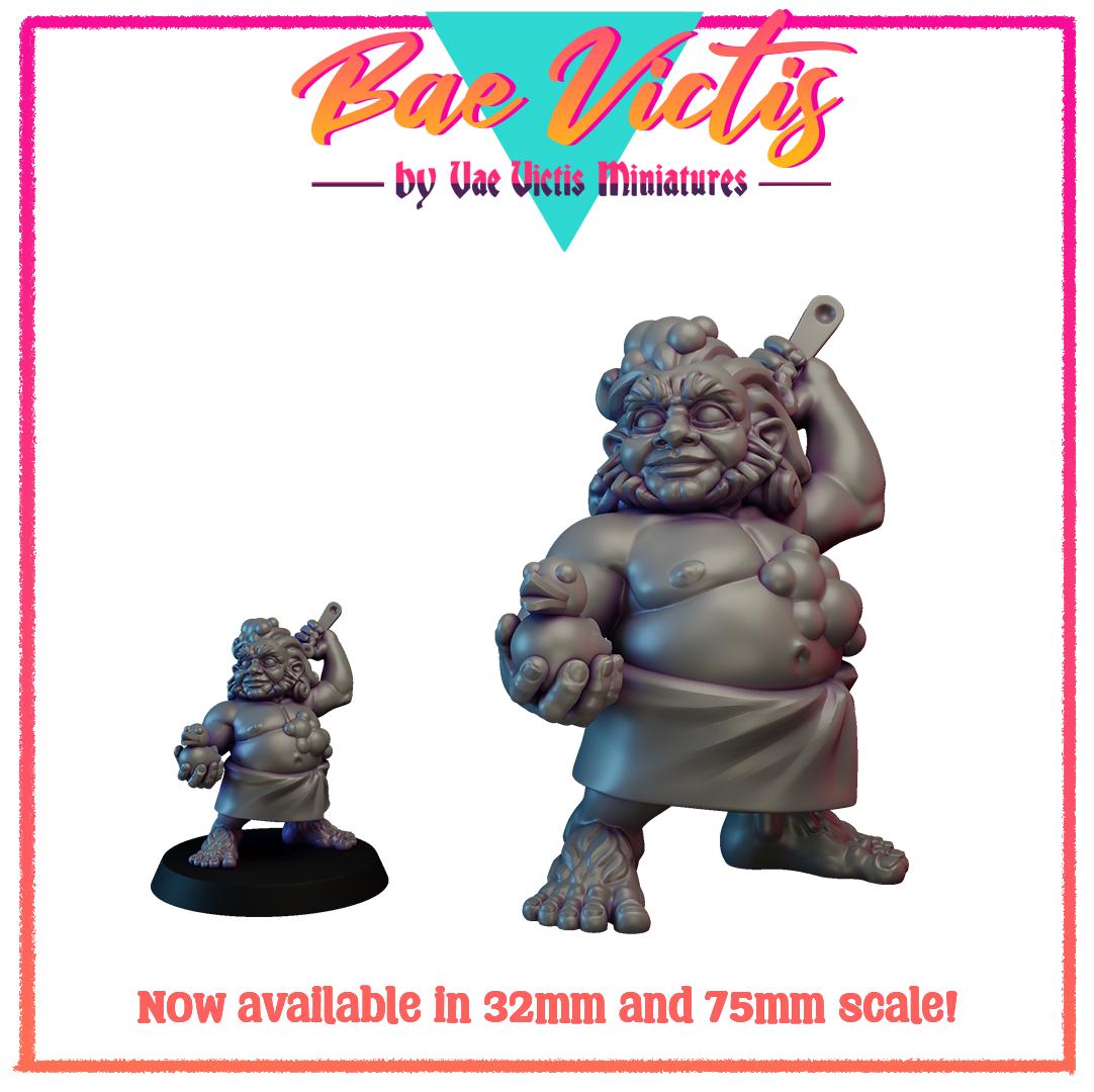 Bathing Halfling Bae Victis Figurine - by Vae Victis Miniatures