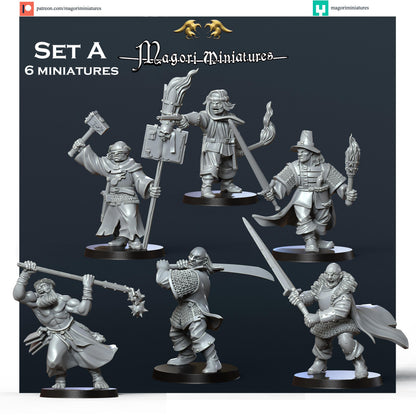 Witch Hunter Warband Miniatures - by Magori Miniatures