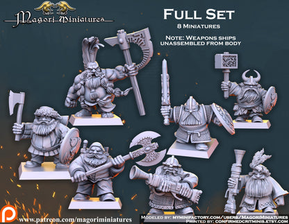 Dwarven Treasure Hunter Miniatures - by Magori Miniatures