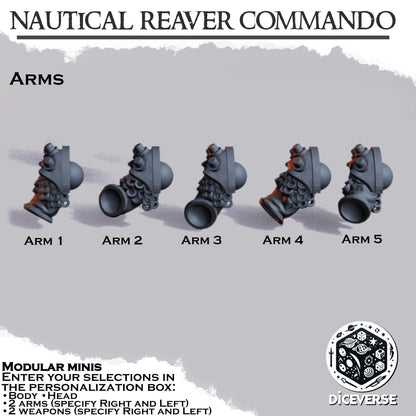 Nautical Reaver Commando Modular Miniatures - Diceverse