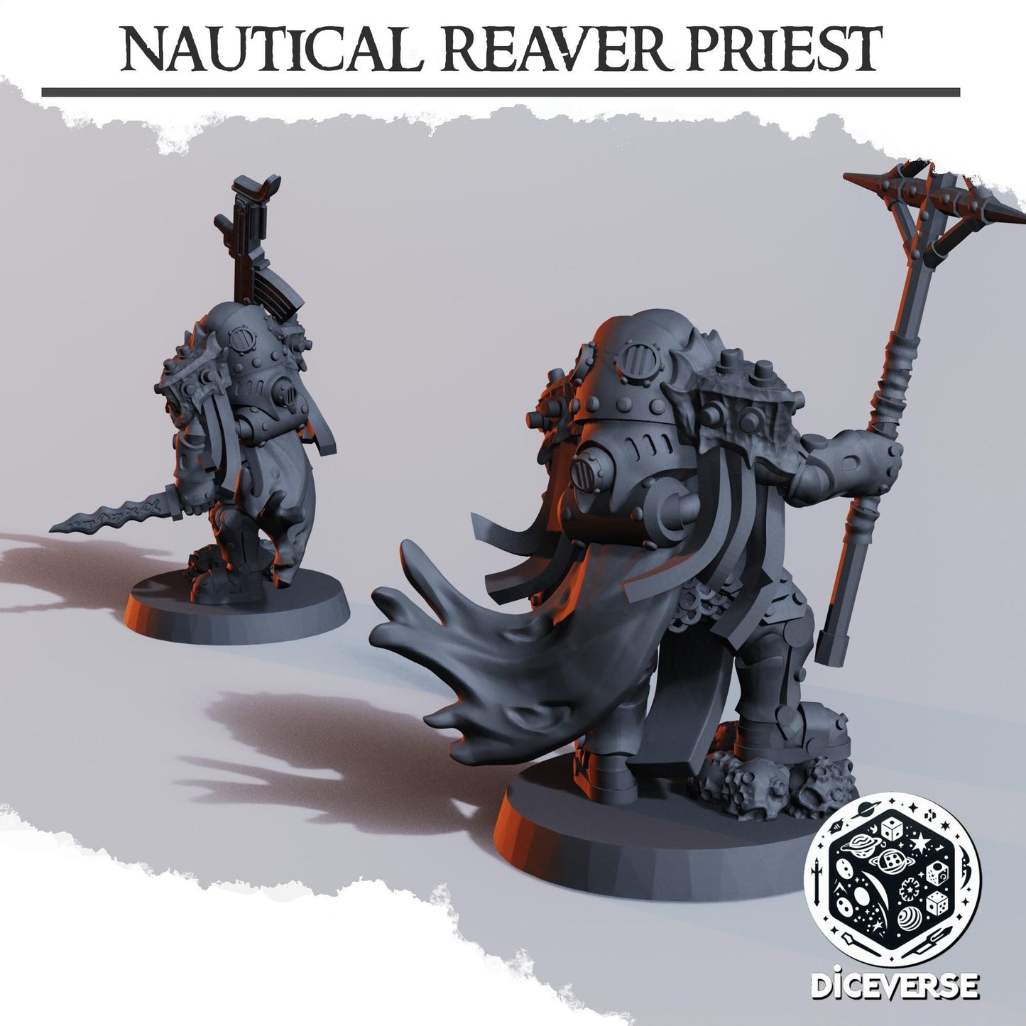 Nautical Reaver Priest Modular Miniature - Diceverse
