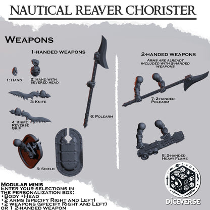 Nautical Chorister Reaver Modular Miniatures - Diceverse