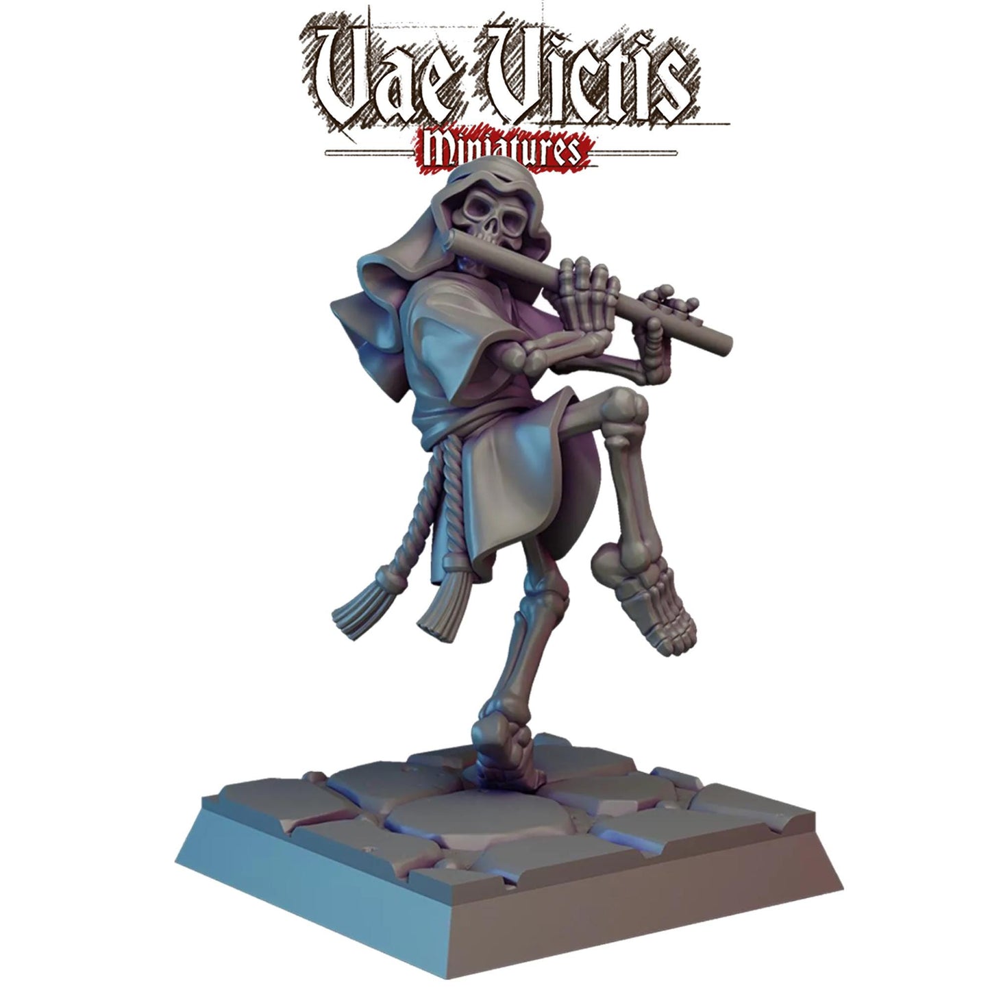 Skeleton Flute Player Miniature - by Vae Victis Miniatures