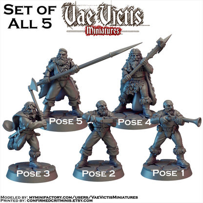 Mountain Men Mercenary Miniatures - by Vae Victis Miniatures