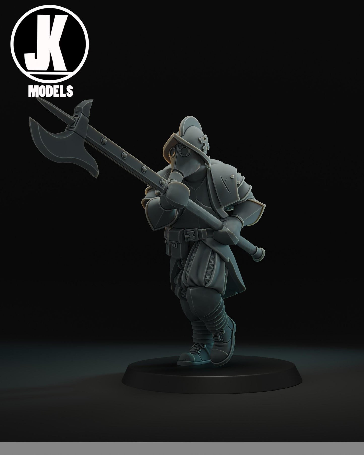 Papal Halberdier Running Miniature - JK Remo Models