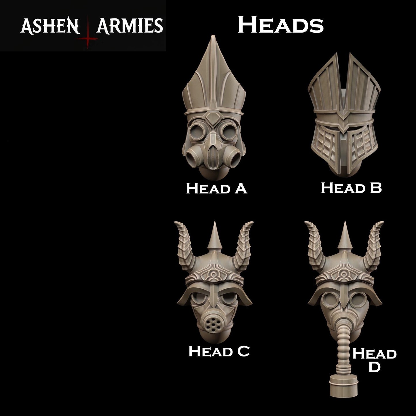 Hellbound Apostasy Heretic Priest Miniature - Ashen Armies by Bite the Bullet