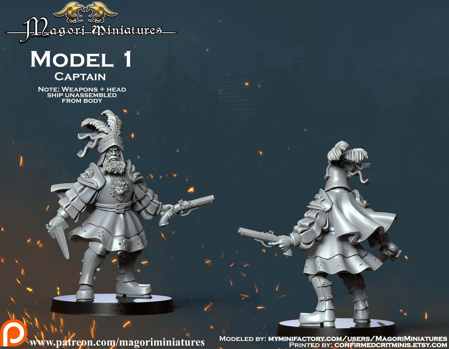Landsknecht Mercenary Warband Miniatures SET A - by Magori Miniatures
