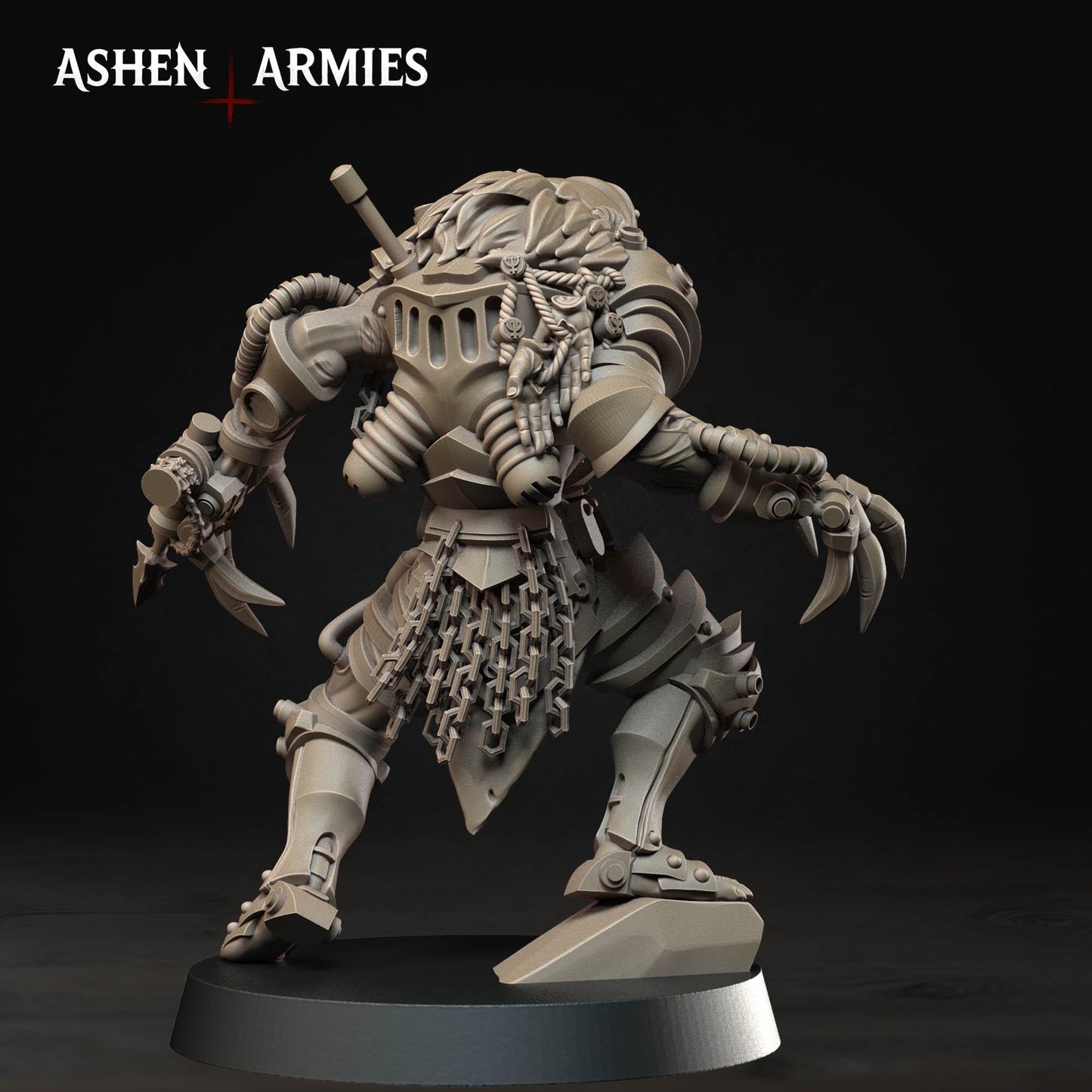 Hellbound Apostasy Death Commando Miniature - Ashen Armies by Bite the Bullet