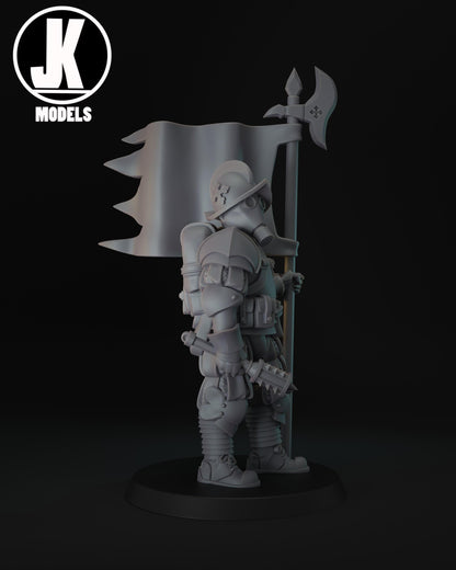 Papal Standard Bearer Miniature - JK Remo Models
